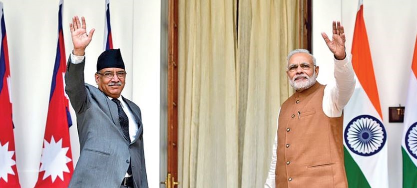 प्रधानमन्त्री प्रचण्ड र भारतीय समकक्षी मोदीबीच आज उच्चस्तरीय भेटवार्ता हुँदै